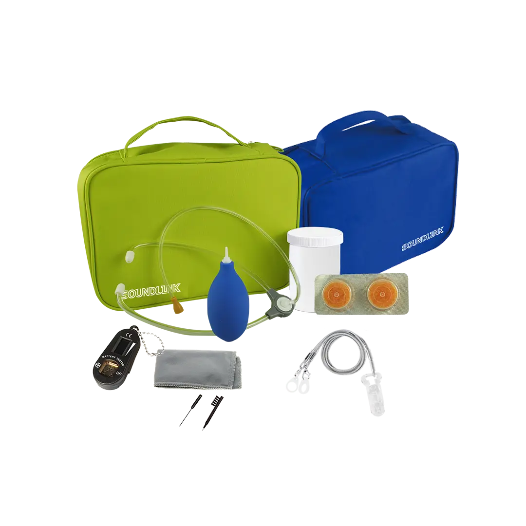 Nylon Oxford Blue Color Kit Bag For Hearing Aids And Accessory Packing