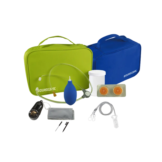 Nylon Oxford Blue Color Kit Bag For Hearing Aids And Accessory Packing