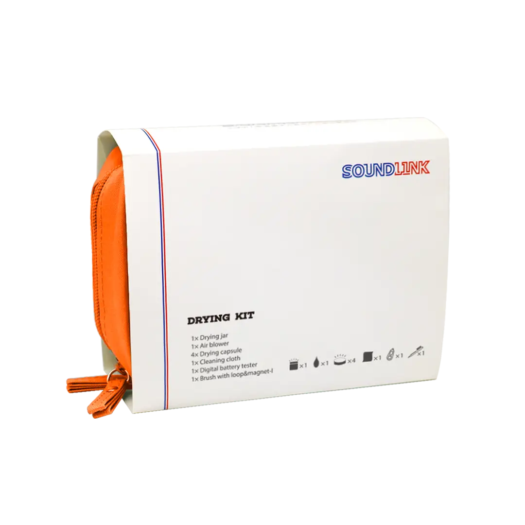 Soundlink Oem Orange Grey Color Hearing Aid Accessories Drying Tool Kit Bag