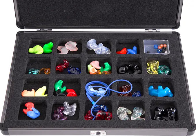 Audiologist Clinics OEM Eearmold Storage Hearing Aid Presentation Case