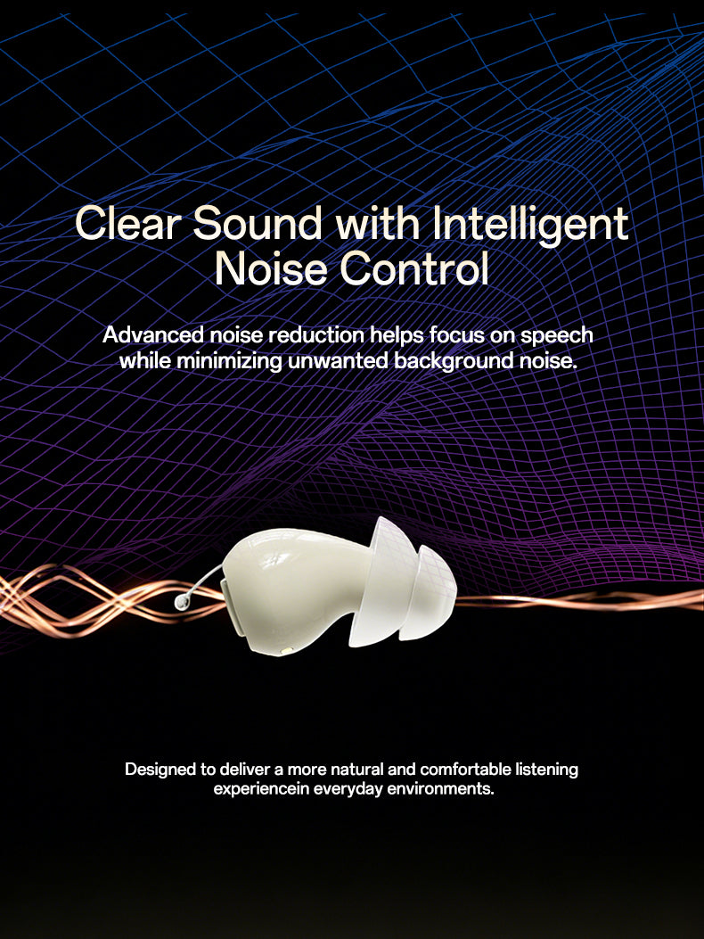 Mini CIC Hearing Aids for Deafness -seniors Invisible Hearing Aids Rechargeable