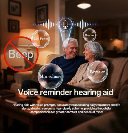 Mini CIC Hearing Aids for Deafness -seniors Invisible Hearing Aids Rechargeable