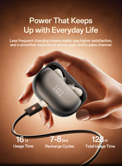 Mini CIC Hearing Aids for Deafness -seniors Invisible Hearing Aids Rechargeable