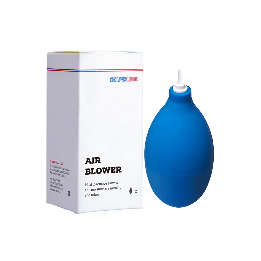 Plastic Tip Hearing Aid Earmold Tubing Moisture Cleaning Tool Air Puffer