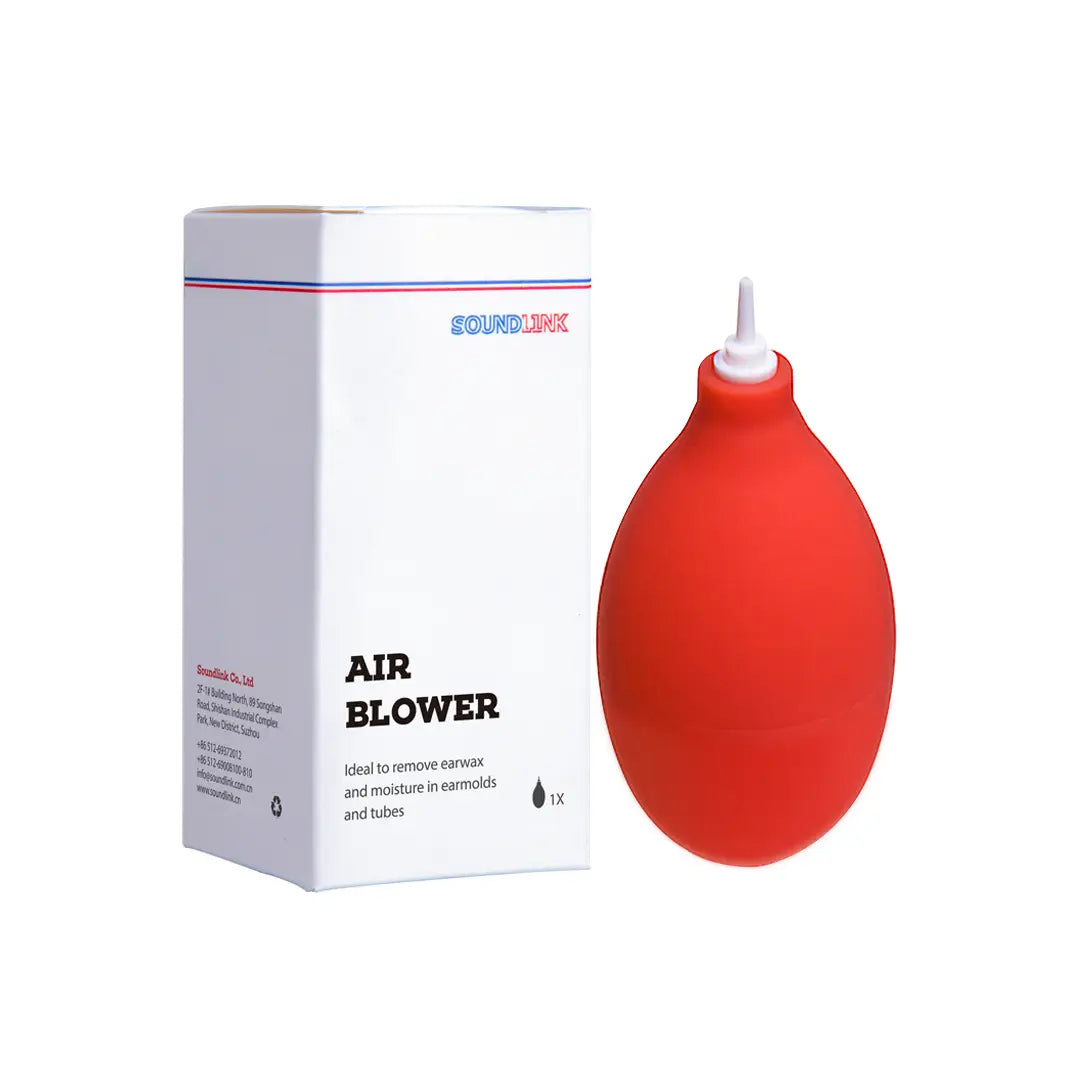 Plastic Tip Hearing Aid Earmold Tubing Moisture Cleaning Tool Air Puffer