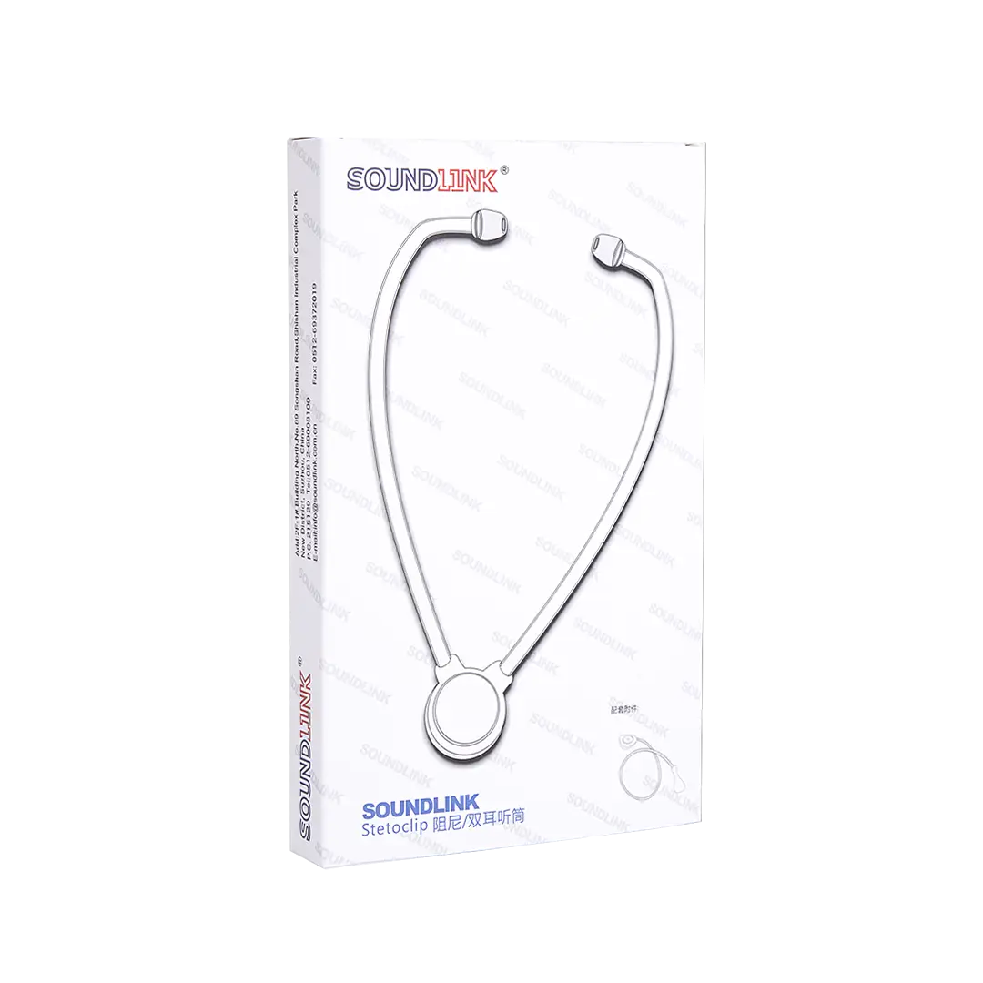 Hearing Aid Listening Tube With Couple Stethoclip Hearing Aid Stethoscope