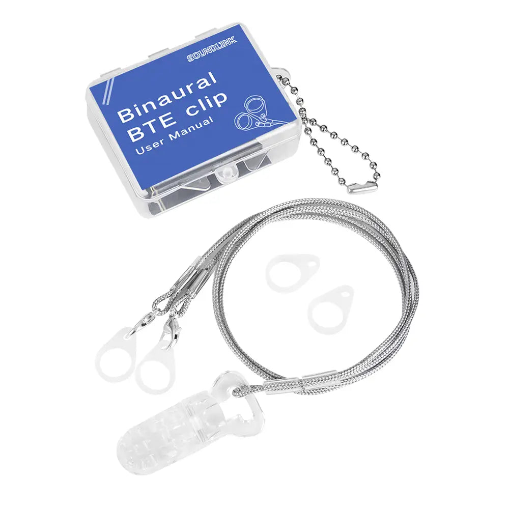 Nylon Anti Lost Rope BTE Hearing Aid Clips Protectors